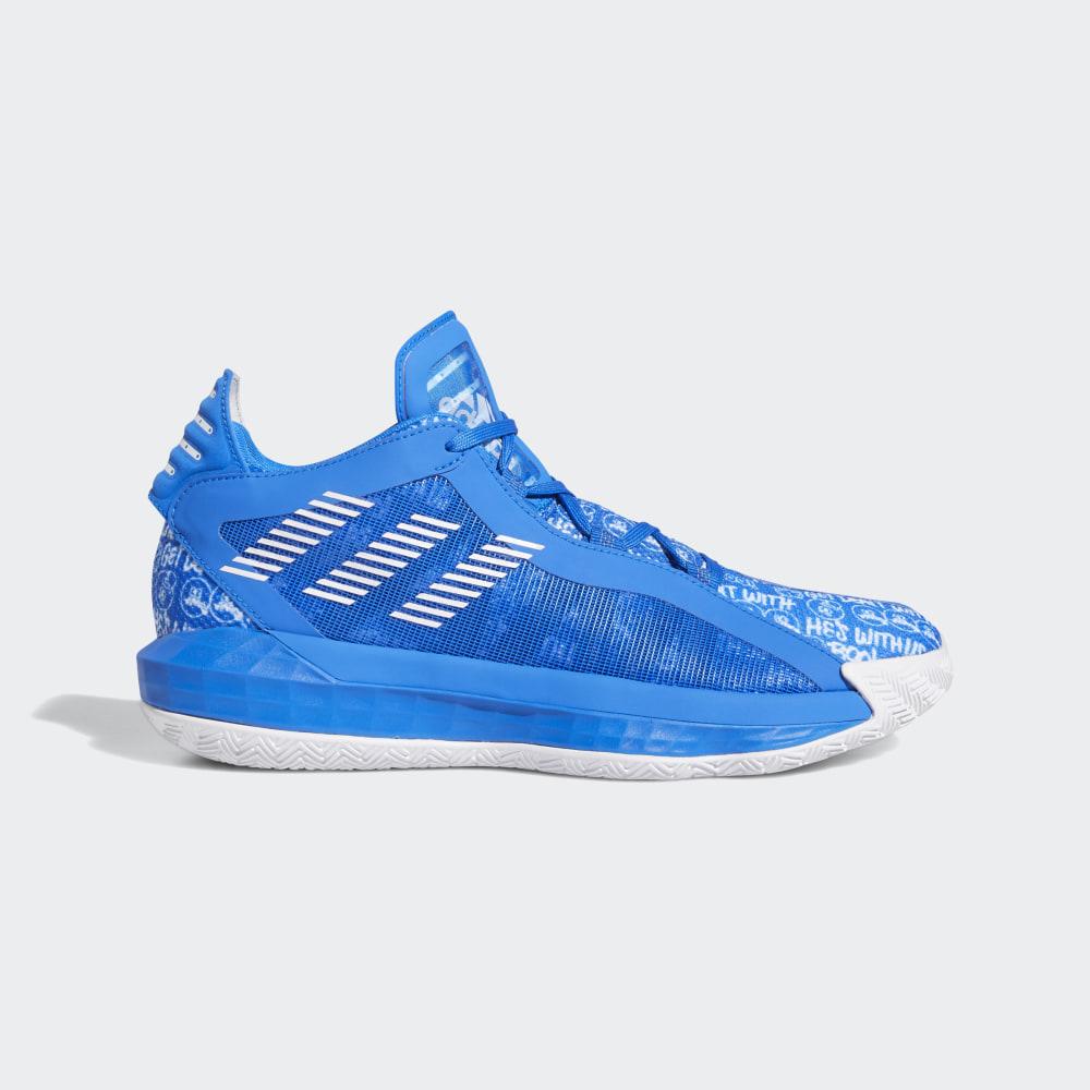 Adidasi Baschet Adidas Dame 6 Dama Romania - Albastri/Albi FU6809